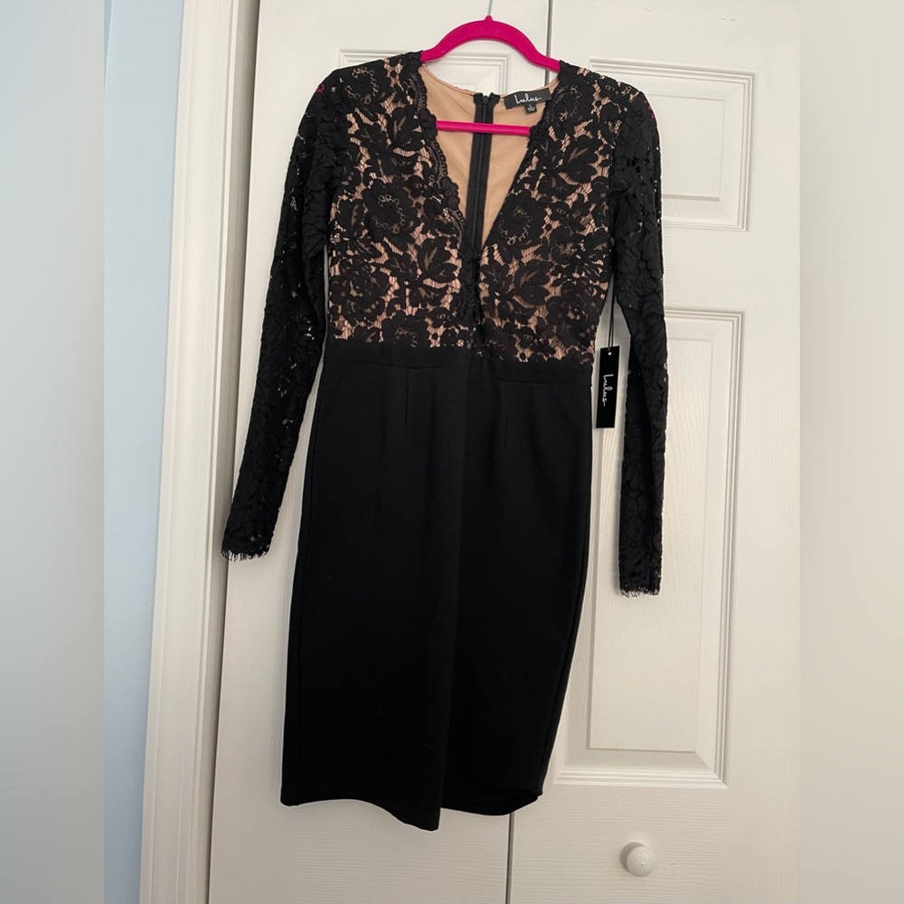 NWT Lulu’s Black Lace Dress